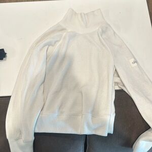 ALO Waffle Weekend Escape Mock Neck